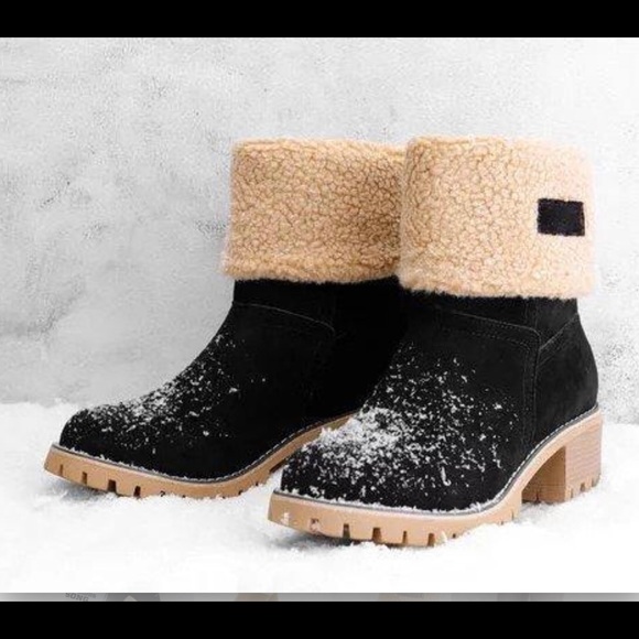 skylar fur heel boot